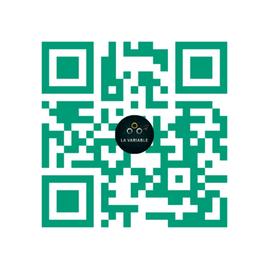 Código QR para contactar La Variable por WhatsApp